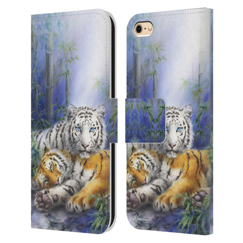 Kayomi Harai Animals And Fantasy Asian Tiger Couple Leather Book Wallet Case Cover For Apple iPhone 6 / iPhone 6s