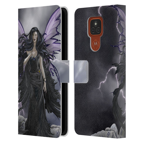 Nene Thomas Gothic Storm Fairy With Lightning Leather Book Wallet Case Cover For Motorola Moto E7 Plus