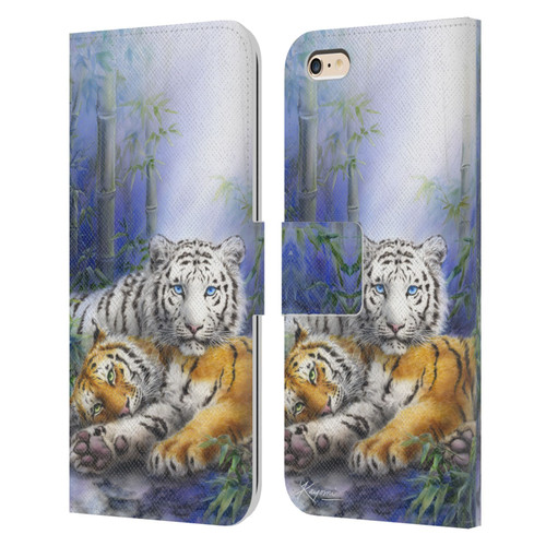 Kayomi Harai Animals And Fantasy Asian Tiger Couple Leather Book Wallet Case Cover For Apple iPhone 6 Plus / iPhone 6s Plus