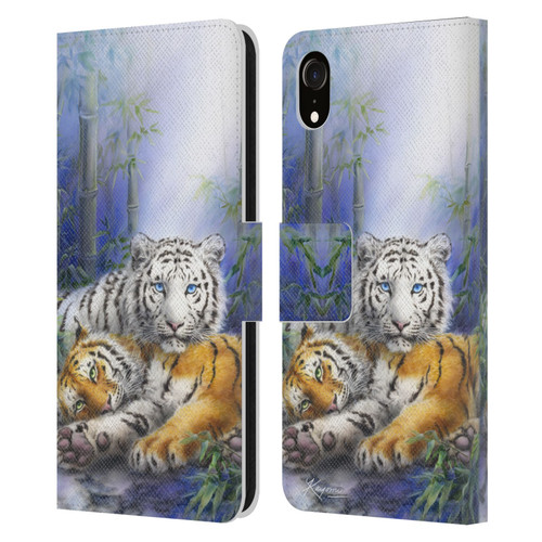 Kayomi Harai Animals And Fantasy Asian Tiger Couple Leather Book Wallet Case Cover For Apple iPhone XR