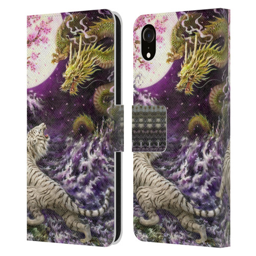 Kayomi Harai Animals And Fantasy Asian Tiger & Dragon Leather Book Wallet Case Cover For Apple iPhone XR