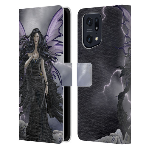 Nene Thomas Gothic Storm Fairy With Lightning Leather Book Wallet Case Cover For OPPO Find X5 Pro