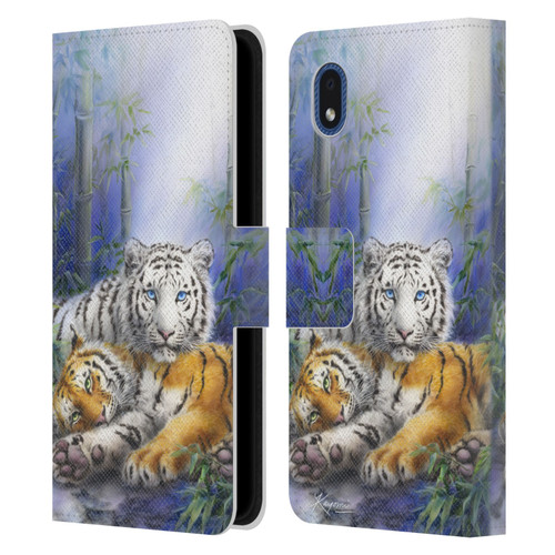 Kayomi Harai Animals And Fantasy Asian Tiger Couple Leather Book Wallet Case Cover For Samsung Galaxy A01 Core (2020)