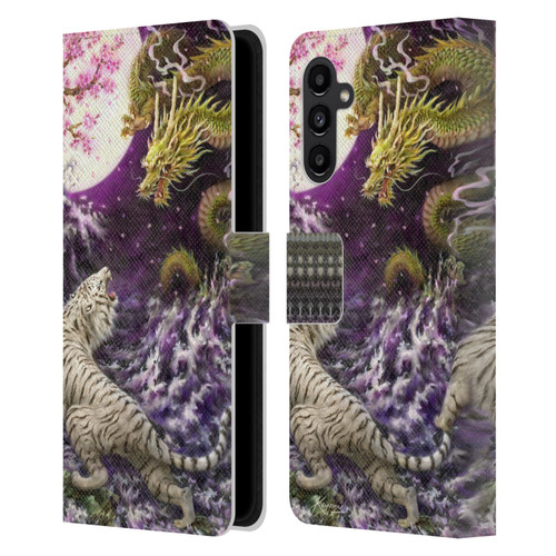 Kayomi Harai Animals And Fantasy Asian Tiger & Dragon Leather Book Wallet Case Cover For Samsung Galaxy A13 5G (2021)