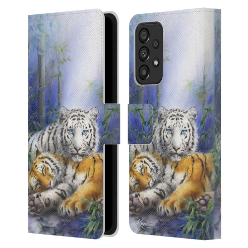 Kayomi Harai Animals And Fantasy Asian Tiger Couple Leather Book Wallet Case Cover For Samsung Galaxy A33 5G (2022)