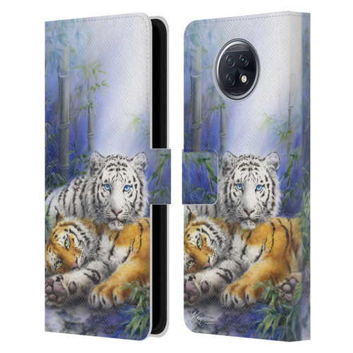 Kayomi Harai Animals And Fantasy Asian Tiger Couple Leather Book Wallet Case Cover For Xiaomi Redmi Note 9T 5G