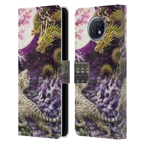 Kayomi Harai Animals And Fantasy Asian Tiger & Dragon Leather Book Wallet Case Cover For Xiaomi Redmi Note 9T 5G