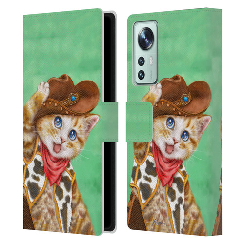 Kayomi Harai Animals And Fantasy Cowboy Kitten Leather Book Wallet Case Cover For Xiaomi 12
