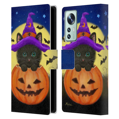 Kayomi Harai Animals And Fantasy Halloween With Cat Leather Book Wallet Case Cover For Xiaomi 12