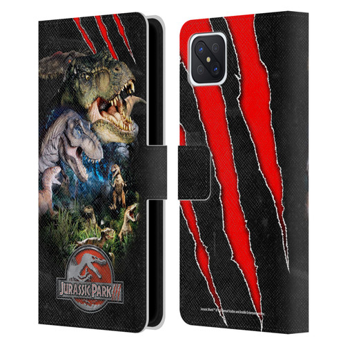 Jurassic Park III Key Art Dinosaurs Leather Book Wallet Case Cover For OPPO Reno4 Z 5G