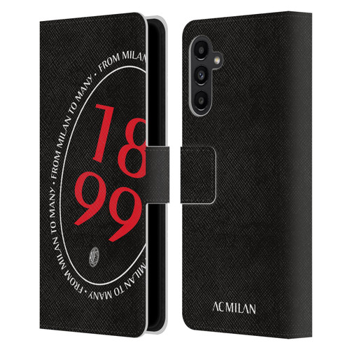 AC Milan Art 1899 Oversized Leather Book Wallet Case Cover For Samsung Galaxy A13 5G (2021)