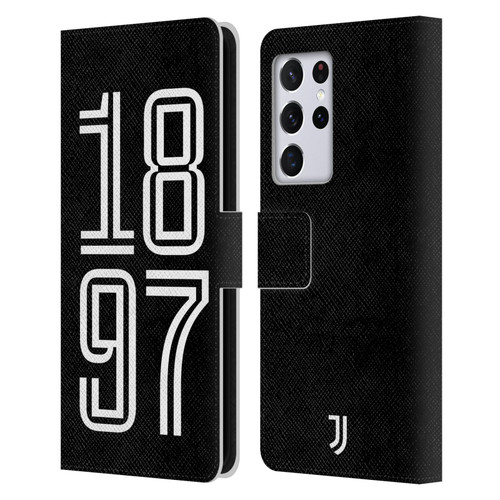 Juventus Football Club History 1897 Portrait Leather Book Wallet Case Cover For Samsung Galaxy S21 Ultra 5G
