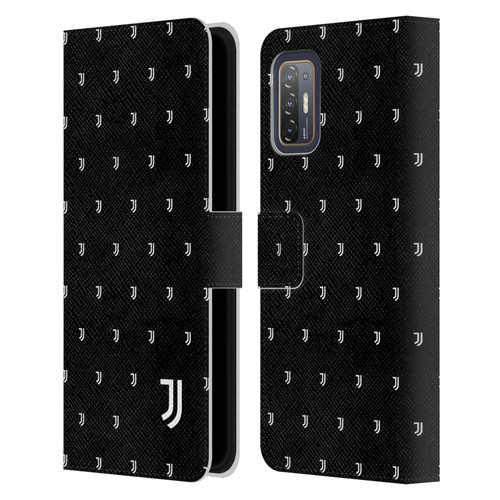 Juventus Football Club Lifestyle 2 Logomark Pattern Leather Book Wallet Case Cover For HTC Desire 21 Pro 5G