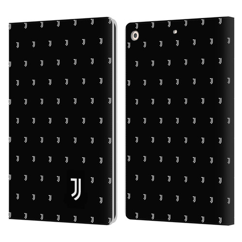 Juventus Football Club Lifestyle 2 Logomark Pattern Leather Book Wallet Case Cover For Apple iPad 10.2 2019/2020/2021