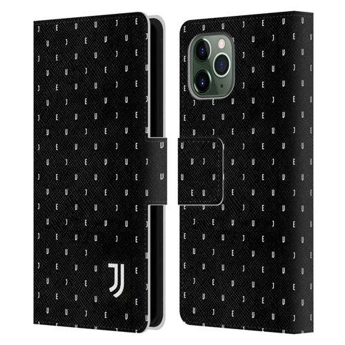 Juventus Football Club Lifestyle 2 Black Logo Type Pattern Leather Book Wallet Case Cover For Apple iPhone 11 Pro