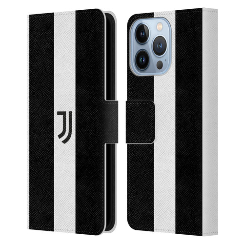 Juventus Football Club Lifestyle 2 Bold White Stripe Leather Book Wallet Case Cover For Apple iPhone 13 Pro