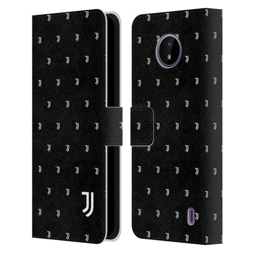 Juventus Football Club Lifestyle 2 Logomark Pattern Leather Book Wallet Case Cover For Nokia C10 / C20