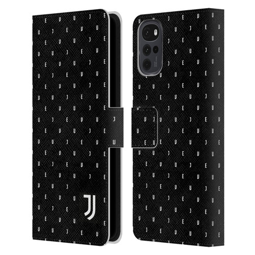 Juventus Football Club Lifestyle 2 Black Logo Type Pattern Leather Book Wallet Case Cover For Motorola Moto G22
