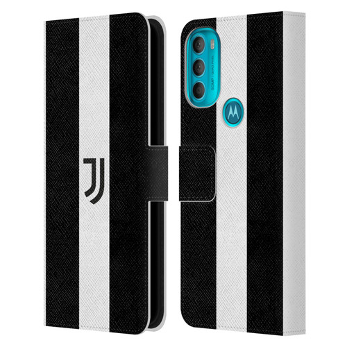 Juventus Football Club Lifestyle 2 Bold White Stripe Leather Book Wallet Case Cover For Motorola Moto G71 5G