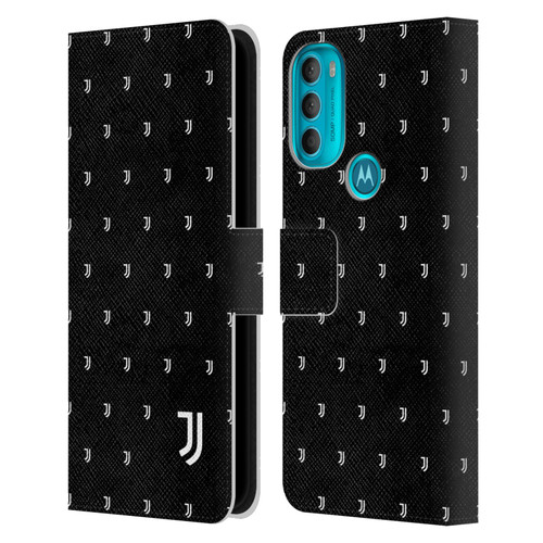 Juventus Football Club Lifestyle 2 Logomark Pattern Leather Book Wallet Case Cover For Motorola Moto G71 5G