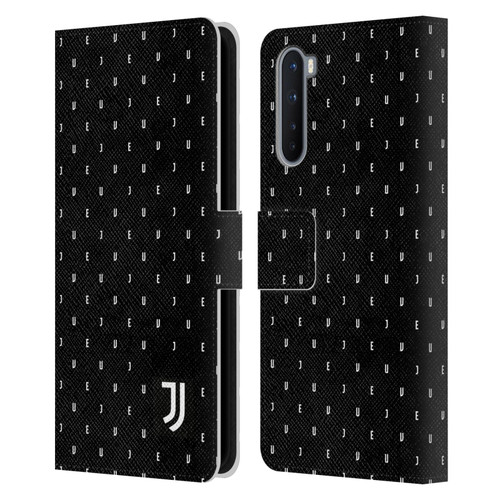 Juventus Football Club Lifestyle 2 Black Logo Type Pattern Leather Book Wallet Case Cover For OnePlus Nord 5G