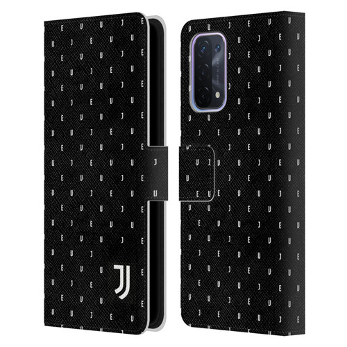 Juventus Football Club Lifestyle 2 Black Logo Type Pattern Leather Book Wallet Case Cover For OPPO A54 5G