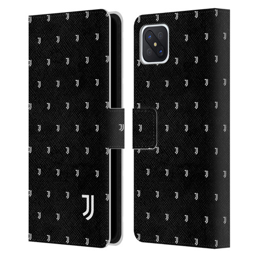 Juventus Football Club Lifestyle 2 Logomark Pattern Leather Book Wallet Case Cover For OPPO Reno4 Z 5G