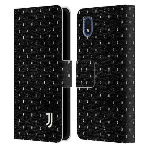 Juventus Football Club Lifestyle 2 Black Logo Type Pattern Leather Book Wallet Case Cover For Samsung Galaxy A01 Core (2020)