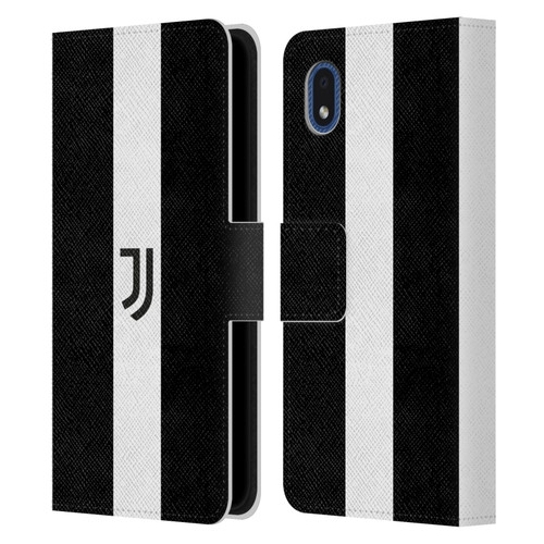 Juventus Football Club Lifestyle 2 Bold White Stripe Leather Book Wallet Case Cover For Samsung Galaxy A01 Core (2020)