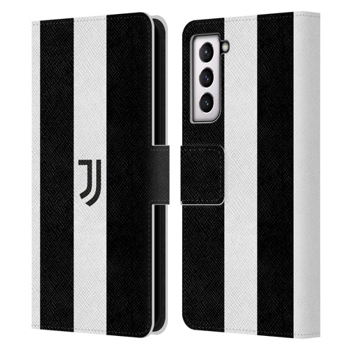 Juventus Football Club Lifestyle 2 Bold White Stripe Leather Book Wallet Case Cover For Samsung Galaxy S21 5G