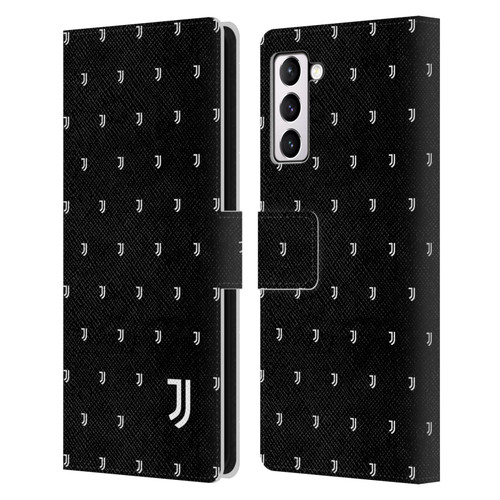 Juventus Football Club Lifestyle 2 Logomark Pattern Leather Book Wallet Case Cover For Samsung Galaxy S21+ 5G