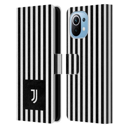 Juventus Football Club Lifestyle 2 Black & White Stripes Leather Book Wallet Case Cover For Xiaomi Mi 11