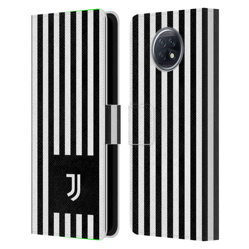 Juventus Football Club Lifestyle 2 Black & White Stripes Leather Book Wallet Case Cover For Xiaomi Redmi Note 9T 5G