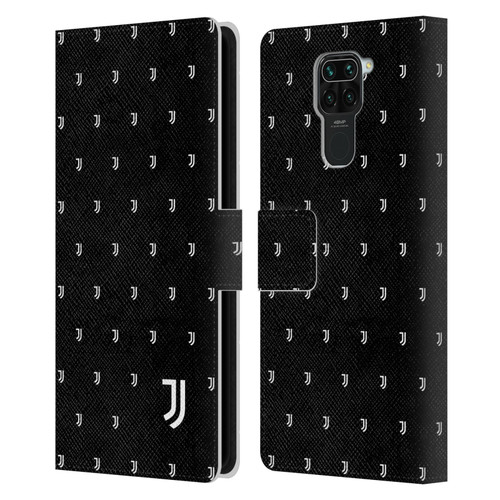 Juventus Football Club Lifestyle 2 Logomark Pattern Leather Book Wallet Case Cover For Xiaomi Redmi Note 9 / Redmi 10X 4G