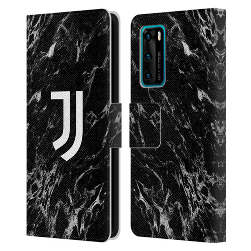 Juventus Football Club Marble Black Leather Book Wallet Case Cover For Huawei P40 5G