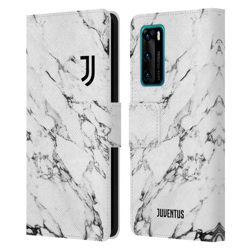 Juventus Football Club Marble White Leather Book Wallet Case Cover For Huawei P40 5G