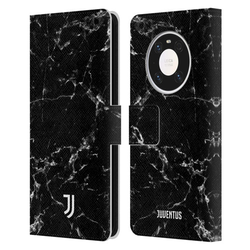 Juventus Football Club Marble Black 2 Leather Book Wallet Case Cover For Huawei Mate 40 Pro 5G