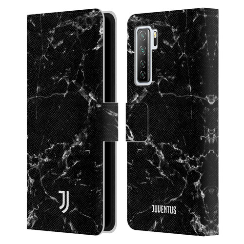 Juventus Football Club Marble Black 2 Leather Book Wallet Case Cover For Huawei Nova 7 SE/P40 Lite 5G