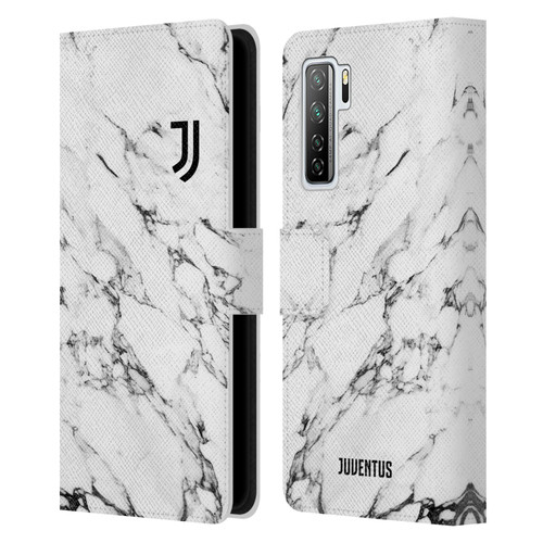 Juventus Football Club Marble White Leather Book Wallet Case Cover For Huawei Nova 7 SE/P40 Lite 5G