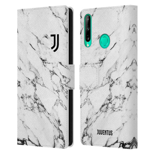 Juventus Football Club Marble White Leather Book Wallet Case Cover For Huawei P40 lite E