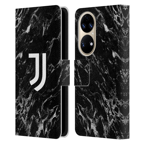 Juventus Football Club Marble Black Leather Book Wallet Case Cover For Huawei P50