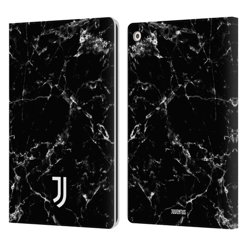 Juventus Football Club Marble Black 2 Leather Book Wallet Case Cover For Apple iPad 10.2 2019/2020/2021