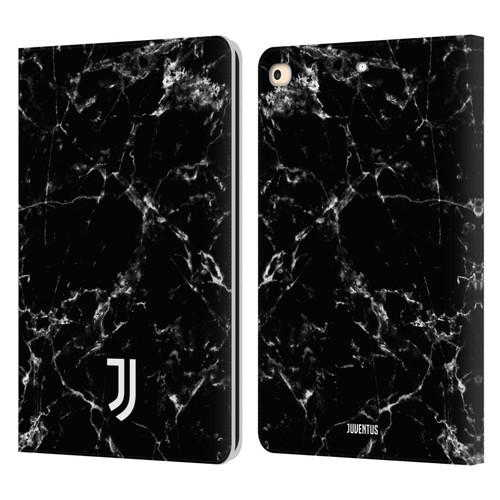 Juventus Football Club Marble Black 2 Leather Book Wallet Case Cover For Apple iPad 9.7 2017 / iPad 9.7 2018