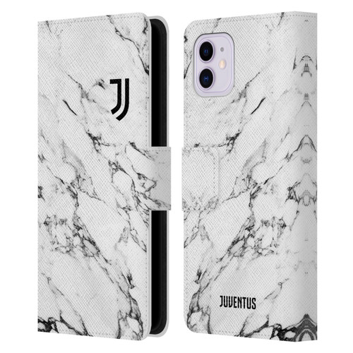 Juventus Football Club Marble White Leather Book Wallet Case Cover For Apple iPhone 11