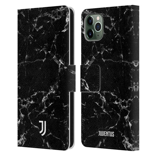 Juventus Football Club Marble Black 2 Leather Book Wallet Case Cover For Apple iPhone 11 Pro Max