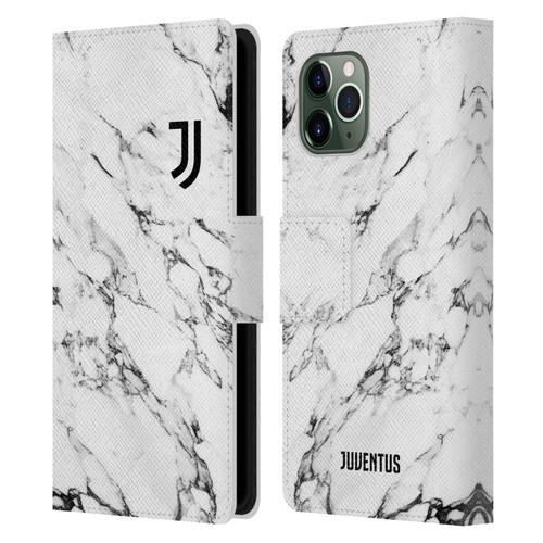 Juventus Football Club Marble White Leather Book Wallet Case Cover For Apple iPhone 11 Pro