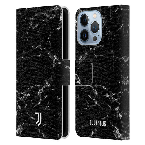 Juventus Football Club Marble Black 2 Leather Book Wallet Case Cover For Apple iPhone 13 Pro