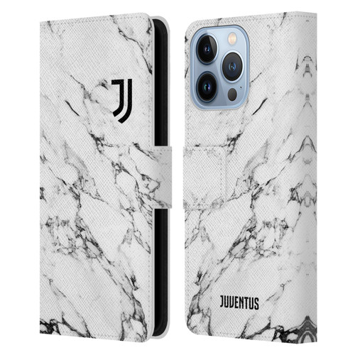 Juventus Football Club Marble White Leather Book Wallet Case Cover For Apple iPhone 13 Pro