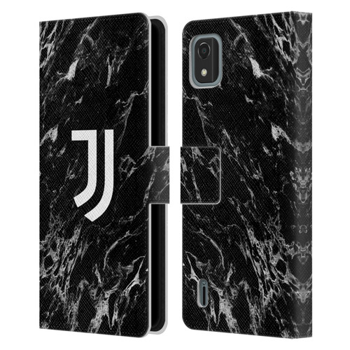 Juventus Football Club Marble Black Leather Book Wallet Case Cover For Nokia C2 2nd Edition