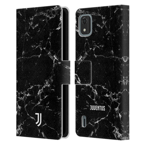 Juventus Football Club Marble Black 2 Leather Book Wallet Case Cover For Nokia C2 2nd Edition